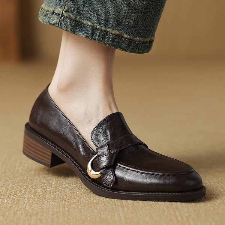 Women's Comfortable & Elegant Slip-on Casual Shoes with Block Heels
