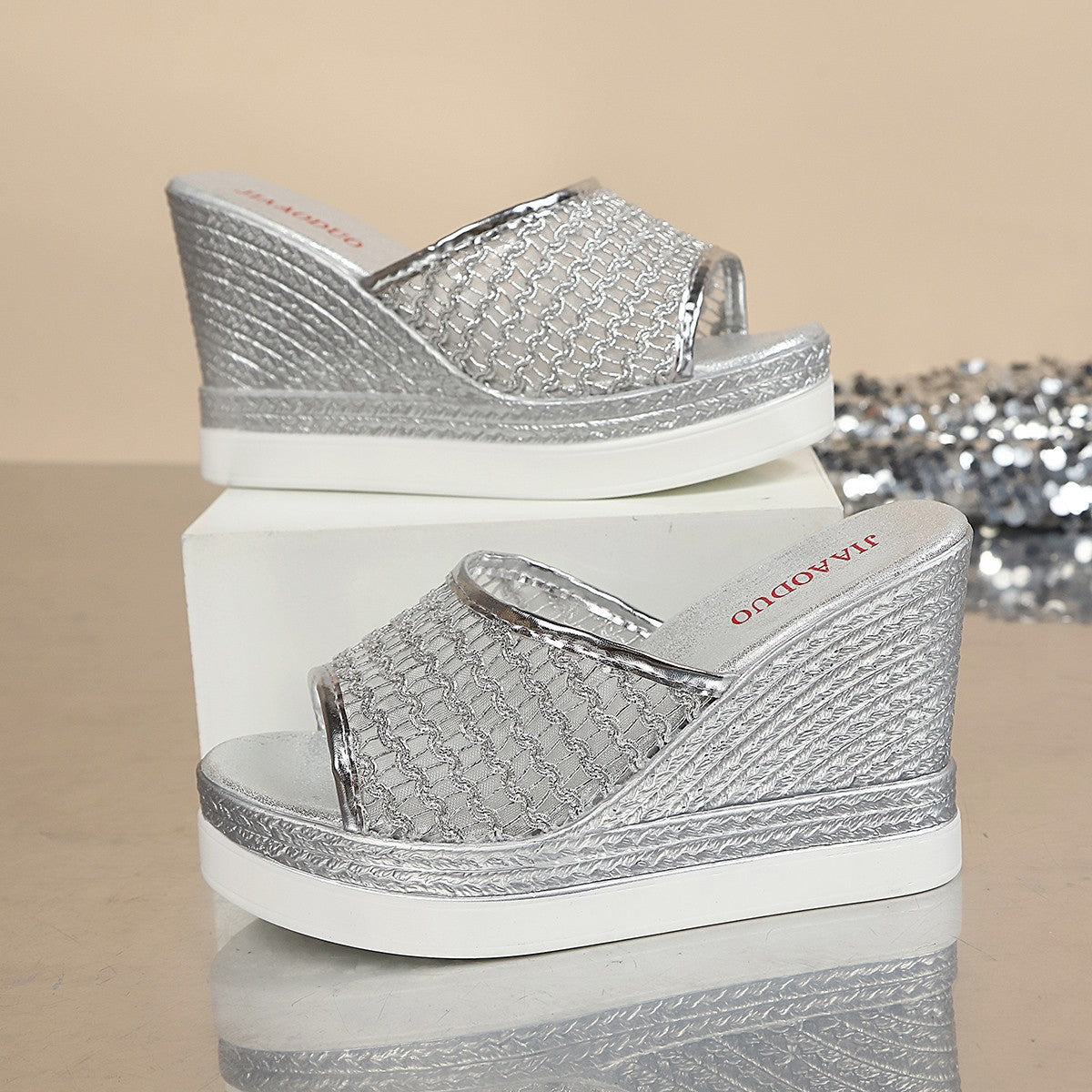 New Summer Women's Casual & Comfortable Slip-On Wedge Sandals