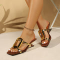 Summer Women's Unique-Style Cut-Out Sandals with Metal Buckle